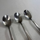 Ikea 22185 Stainless Steel Long Handle Iced Tea Spoons Set Of 3 Silver Flatware