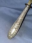  exquisite antique    large 800 Silver Art Nouveau Server    fork   Must See   
