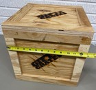 Wooden Shipping  Gift Crate 13  X 13  X 13  With Lid Free Shipping