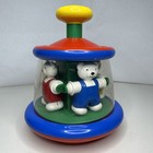 Vintage 90   s  Ambi Toys Push Spin Teddy Go Round Tedd   Tess Bear Spinner