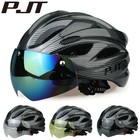 Pjt Lightweight Breathable Cycling Helmet Magnetic Goggles Lens Adult Bike 56-61