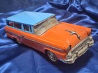 Bandai Ford Ranch Wagon Tin Plate Toy Car Friction 1950s Vintage Showa Era Japan