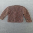 Vintage 80s Handmade Cardigan Kids 5-6 Multicolored Knit V Neck Cottagecore