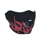 Half Mask Neoprene Red Flames