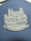 Wedgwood Jasperware Blue Kidney Shape Trinket Box Tower Of London Euc