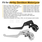 Chrome black Clutch Lever   Mount Perch Bracket For Harley-davidson 1996-2014