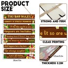 Tiki Bar Decorations Funny Tiki Bar Rules Sign Tiki Bar Wall Decor For Home B   
