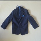 Johnnie Lene Boys 5t Navy Blue 4-piece Suit Set Jacket Pants Tie Vest Formal