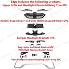 For Crv 2020-22 Grille trims bumper Headlight Brackets fog Lights radiator Cover