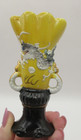 4 5  Vtg Rare Yellow Bud Vase Porcelain Moriage Dragonware Japan Urn Handles