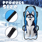 45  X 18  Foldable Snow Sled Husky Dog Portable Snow Boards For Kids And Adults 