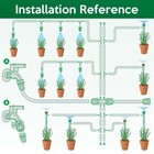 230ft Drip Irrigation Kit Garden Watering System Adjustable Nozzle Sprinkler New