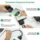 Usb 3 0 To Sata External Hard Drive Reader 2 5  3 5  Hdd Ssd Power Adapter Cable
