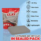 3 3 Lbs Moldable Cosplay Foam Clay  gray  - Air-dry High Density For Intricate D
