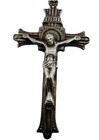 Vtg Sterling Silver Miraculous Medal Fluted Ribbed Rosary Beads Marked Ghs Read
