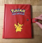 Vintage Late 90s y2k Pikachu Pokemon Card Binder
