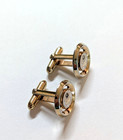 Vintage Elks Lodge Round Cufflinks  Bpoe 10k Over Sterling Excellent Condition