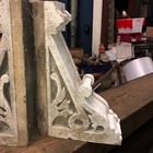 Gorgeous Pair C1870 Victorian Gingerbread Eave Corbel Brackets 18 5 12 4 7 8   