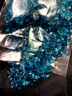 Vintage 4 Ounces Crushed Teal Green Glass Crystals