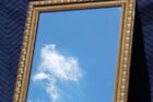 Large Recessed Vintage 39  Wood Frame Mirrored Medicine Cabinet W  Glass Shelves