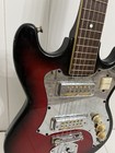 Vintage 1960s Nuvox Japanese Solid Electric Guitar Gold Foil Pickups- Needs Work