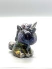 Unicorn Handcrafted hand Painted Dark Rainbow Figurine Home Decor-epoxy