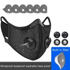 Anti Air Pollution Half Face Shield Respirator Dust Mask With Filters Facepiece
