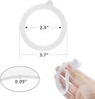 12pk Silicone Airtight Gasket Seals Rubber Rings For Wide Mouth Canning Jars