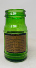 Vintage Texaco Green Glass Jar Bottle Upper Cylinder   Valve Oil 4 Ounce Empty