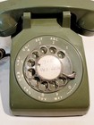 Vtg Bell System Itt Green Rotary Desk Telephone--1950-60 s