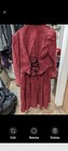 Vintage Maroon Western-style Suede Suit Includes A Jacket And Matching Skirt