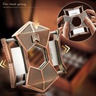 Luxury Stainless Steel Double Blade Guillotine Cigar Cutter 1 Touch Ship Oversea