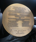 1953 Delaware Water Gap Joint Toll Bridge Dedication Commemorative Bronze Medal