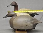 Pair Of Canvasback Duck Decoy Decoys Jeff Teeter Signed Magnum Op Hollow 1974-75
