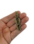 Lot Of  10  Vintage Door furniture Ornate Brass Skeleton Keyhole Cover Plates