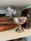Vintage English Silverplated Loving Cup Trophy  1962    stanley Row Cup    - Norfolk