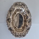 Antique Vintage Silver Plated Flower Bon Bon Nut Dish Bowl 7 x 5   Really Pretty