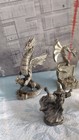 Vintage Spoontiques Pewter Wizard   Dragon Unicorn Figurine