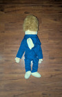 Sunny   Co Toys Dad Man Blue Suit 22  Hand Puppet Mustache 2002  no Shoes 