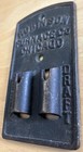 Antique Vintage Robinson Furnace Co Chicago Il Damper Chain Cover Cast Iron Rare
