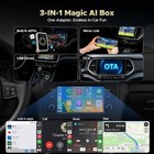 3-in-1 Wireless Carplay Adapter Magic Ai Box W netflix Youtube Usb Drive For Oem