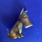 Art Deco Terrier Dog Brass Sculpture
