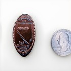Vintage Nevada State Souvenir Smashed Penny Coin United States Lapel Hat Pin Bs