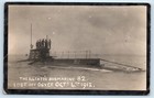 British Submarine Hms B2 Royal Navy Real Photo Postcard