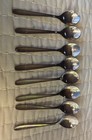 Klm Royal Dutch Airlines Demitasse Spoons Sola Holland Flatware Set 8 4 5    Vtg