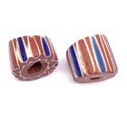 Rare Antique 5layers Chevron Venetian African Glass Trade Beads
