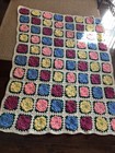 Handmade Crocheted 3d Roses Afghan Throw Blanket 52x 72 Vintage