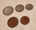 Cyprus 1955 Qeii Complete Set Of Circulated Coins  3  5  25  50   100 Mils 