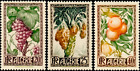 Ebs French Algeria 1950 Algerian Fruits - Productions D alg  rie Dz 279-281 Mnh  