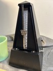 Wittner Wood Key Wound Metronome High Black Finish 845 Midnight Meadow W Germany